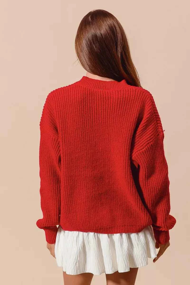 SO ME All Over Ribbon Sequins Christmas Holiday Sweater 4c47401b4f9f404cba39ce159cac49a2-Max-Origin