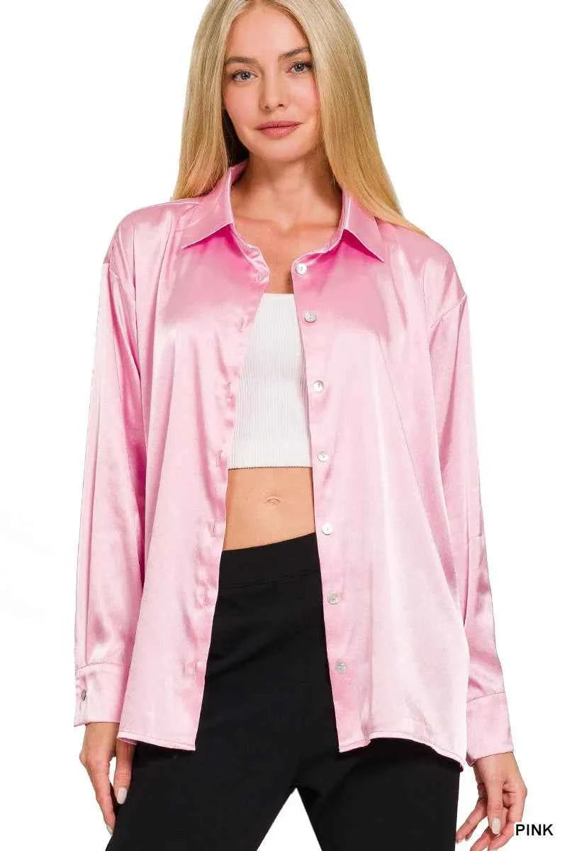 Zenana Satin Button Down Long Sleeve Shirt 4c5115abb51d4dd1a140d787c1a71363-Max-Origin