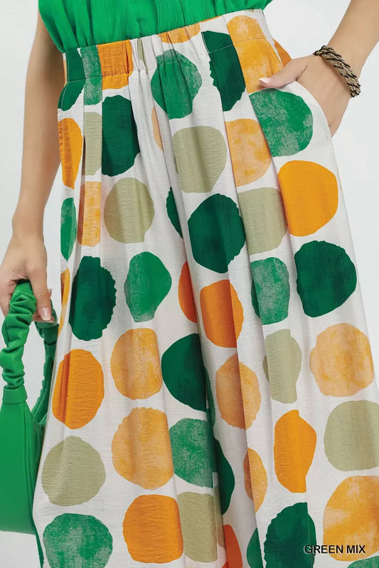 Dot Print Wide Leg Pants 4c51c0f4-498f-479b-a41f-a4eed703da04-Max-Origin
