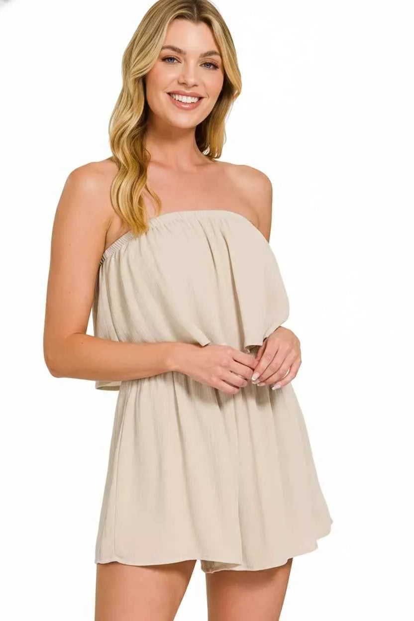Zenana Woven Crinkle Strapless Rompers 4c5a1342-bd73-4e37-b0ec-e85b9ef112bc-Max-Origin