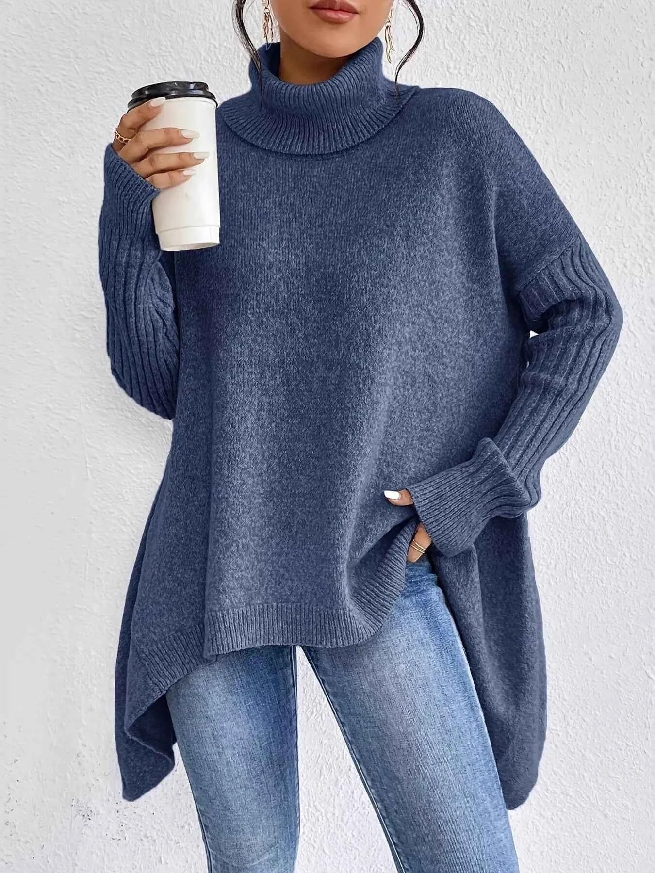 Turtleneck Dropped Shoulder Sweater 4c64b40d3cb54cab9f6a1e9a14b051a5-Max-Origin