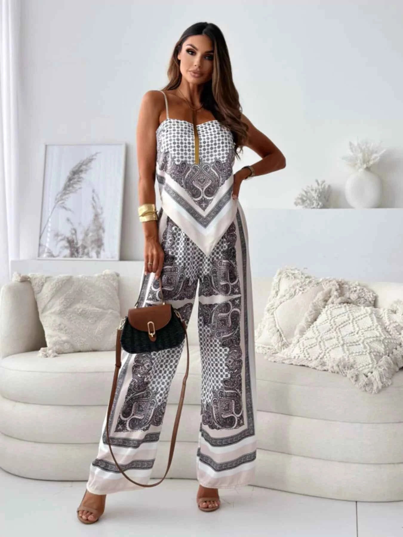 Tie Back Printed Cami and Pants Set Dust Storm 4c655c7f4bd544f48c4815208fa09135-Max-Origin