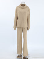 Turtleneck Long Sleeve Top and Pants Set 4c699c44e8a2438fb2c38850cd0e8ac5-Max