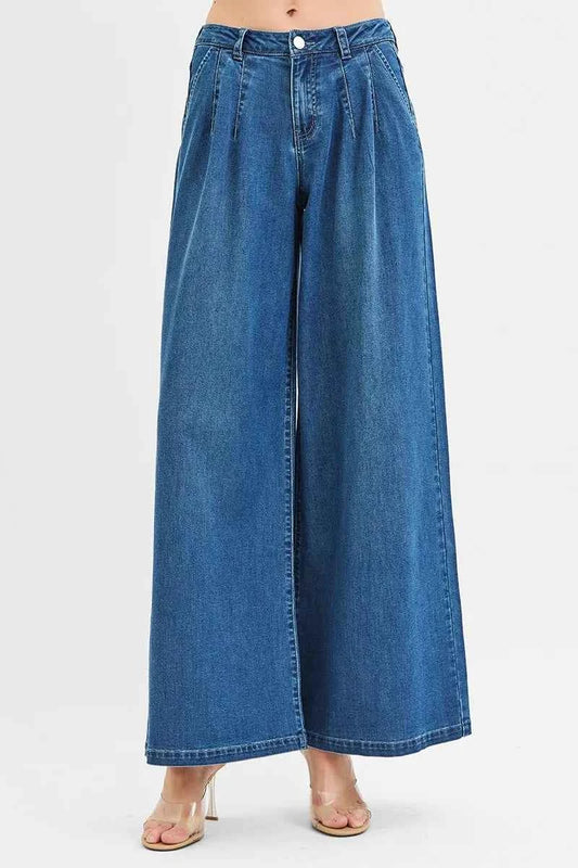 RISEN Mid Rise Fit Wide Leg Knit Denim Look Jeans 4cc87e8b67e8424fa56c36492ee5f3a6-Max-Origin