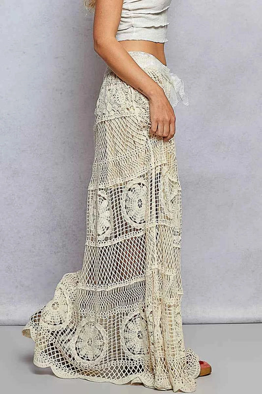 Crochet Floral Flared Skirt with Elastic Waist Band 4cdfd639-f8a5-49b2-a56d-8230860147ec-Max-Origin
