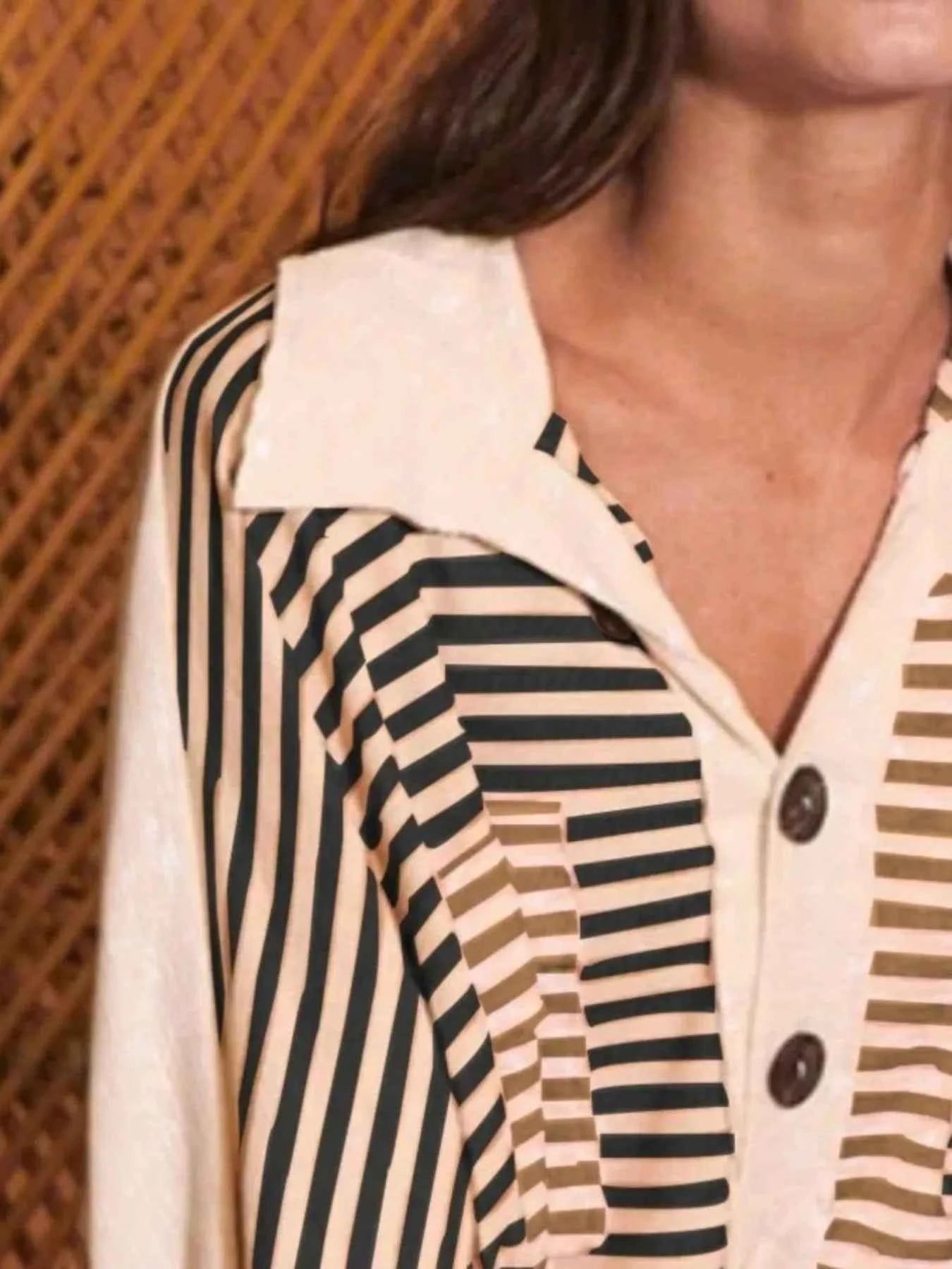 Striped Button Front Casual Top 4cebabfe-04d2-4606-a0f1-0f1fa8c4f003-Max-Origin