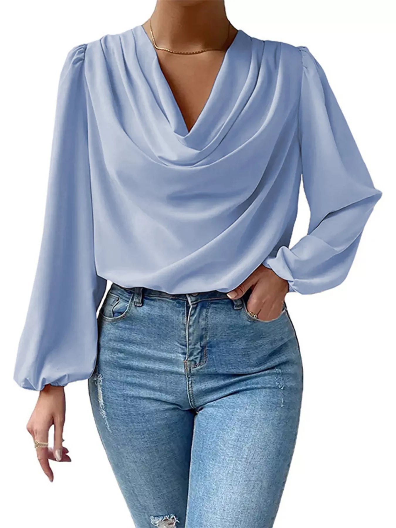 Full Size Cowl Neck Balloon Sleeve Blouse Plus Size 4cf4aabdd908459f8d3d7bd5fcf4f18a-Max-Origin