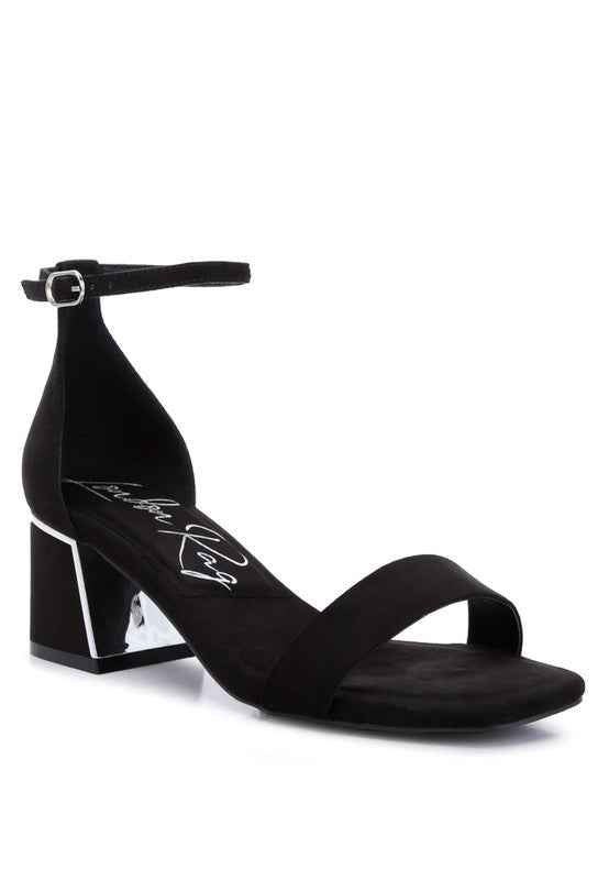 Eshe Block Heel Sandals Black 4cfe3090-8981-450e-8d0d-2dd74005b691