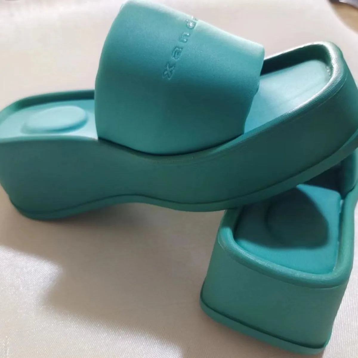 Open Toe Wedge Sandals Dark Green 4d06e677-58dd-49a7-ab2e-a9bc6647d6fc-Max-Origin
