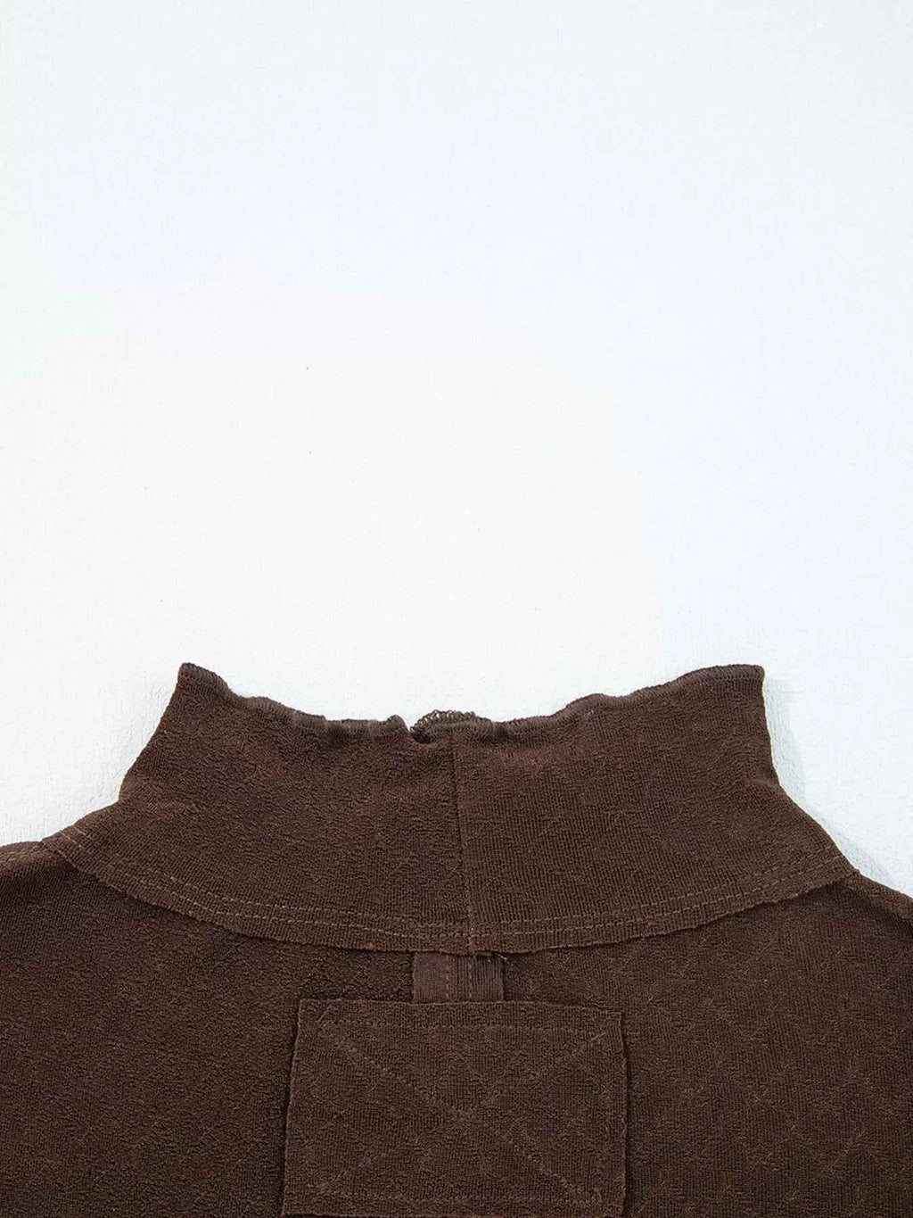 Lettuce Trim Raw Seam Patchwork Jacquard Long Sleeve Top 4d1612f779a747cdbaf59cababd82838-Max-Origin