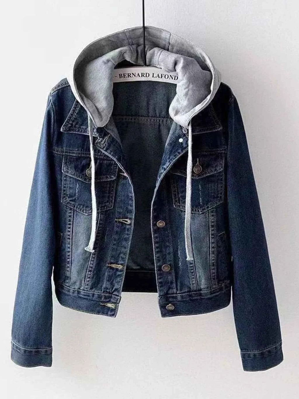 Full Size Button Up Drawstring Hooded Denim Jacket Plus Size 4d230c288c4b435eb418f34847a57525-Max-Origin