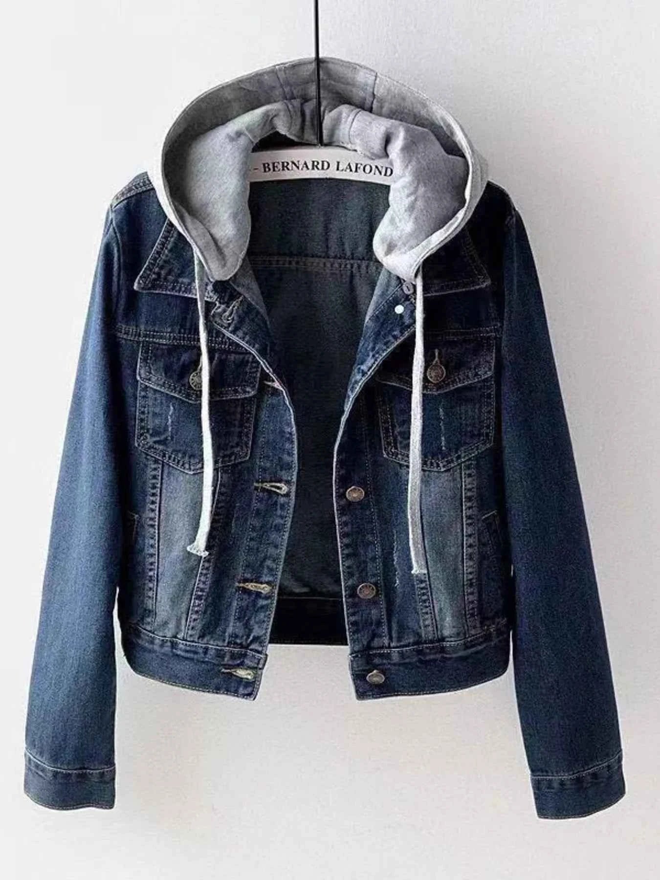 Full Size Button Up Drawstring Hooded Denim Jacket Plus Size 4d230c288c4b435eb418f34847a57525-Max-Origin