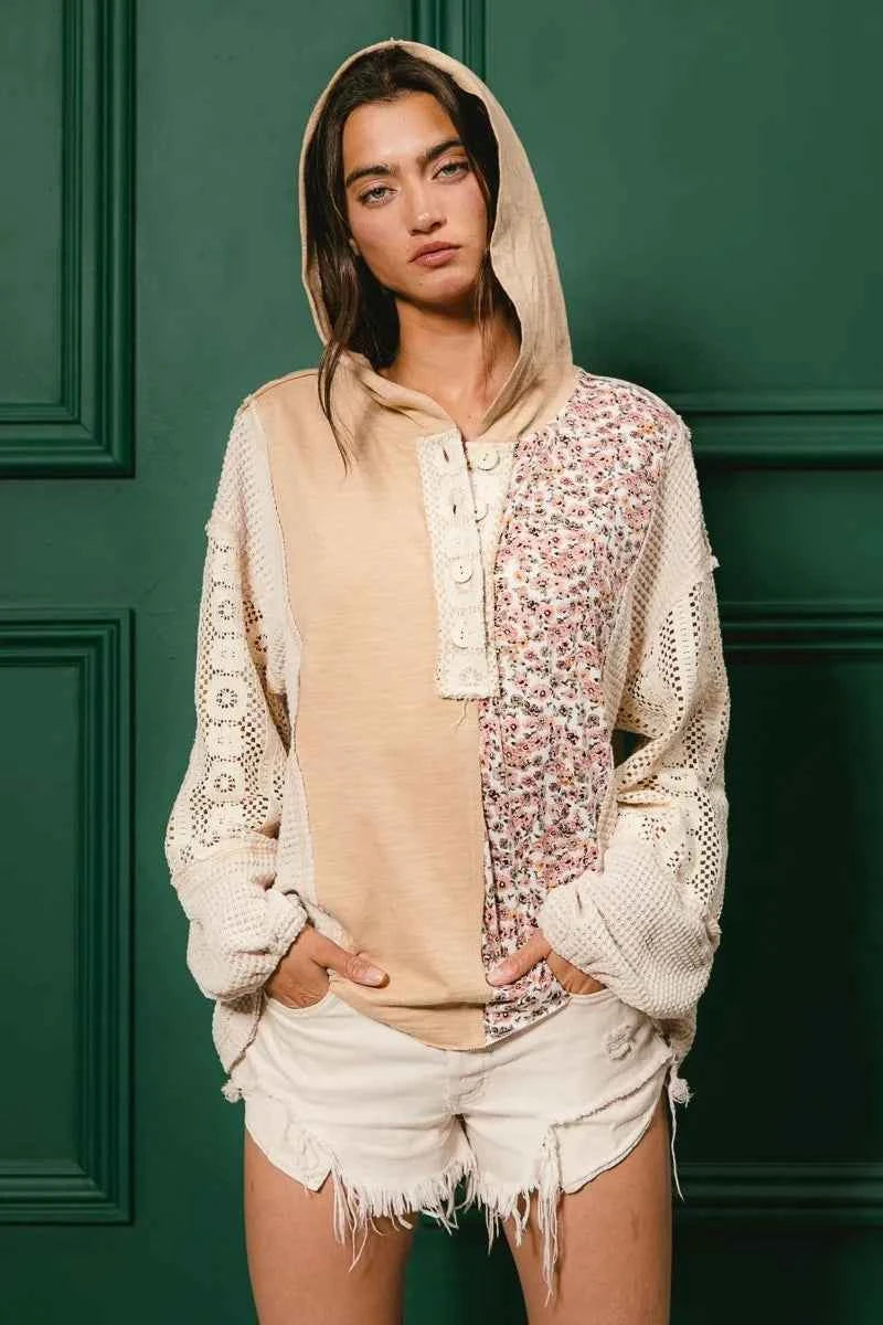 BiBi Slub Jersey with Lace Combo Buttoned Hoodie Top 4d2452d5837a46d2b08c65fb4892bf55-Max-Origin