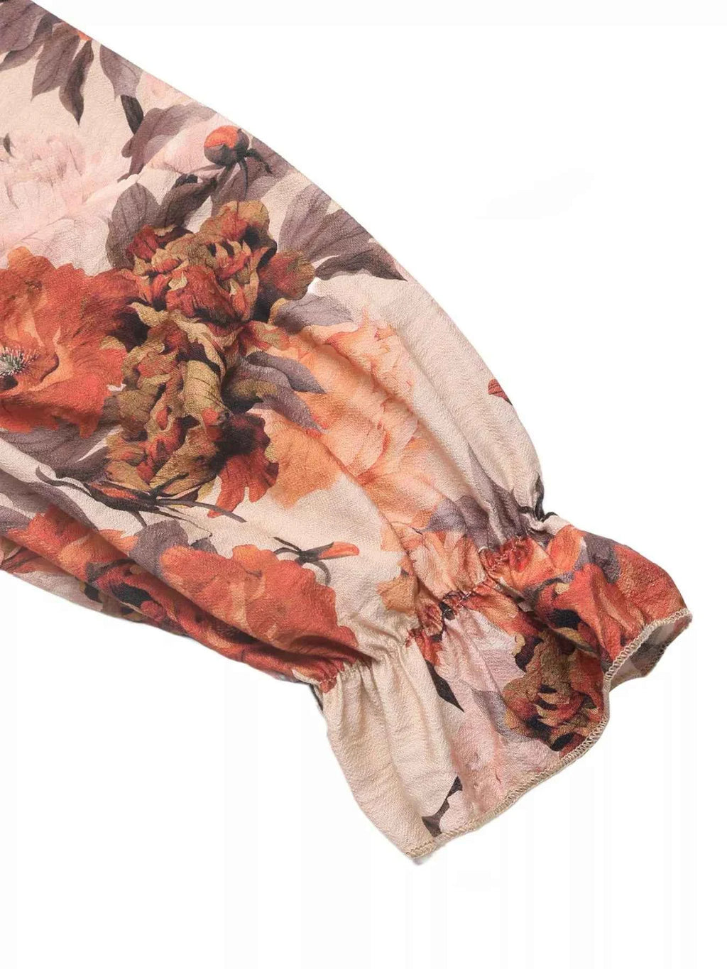 Smocked Floral Print Flounce Sleeve Dress 4d37090e-150f-482a-8bd6-1196378375ac-Max-Origin