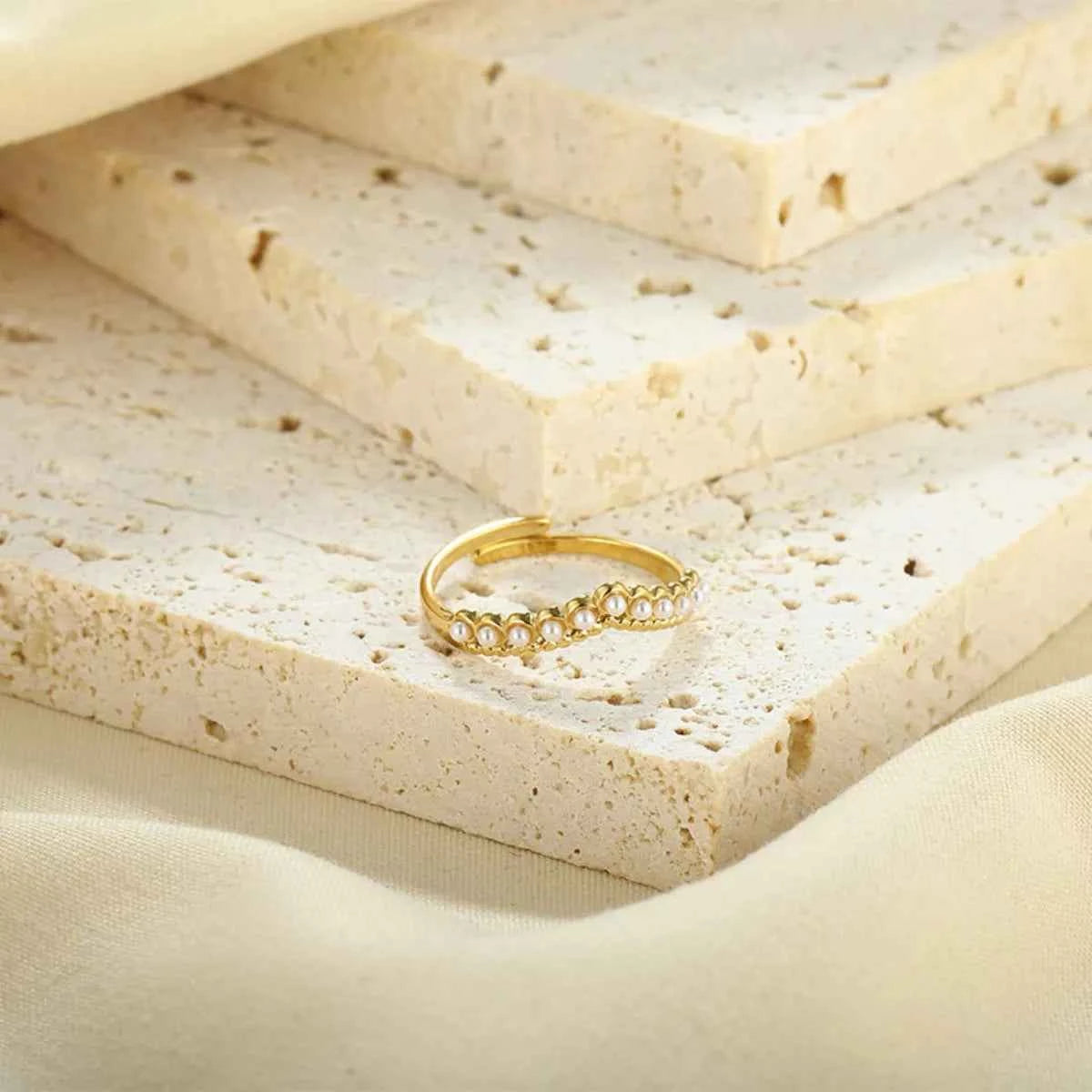 Pearl Embellished Adjustable Ring 4d38621b-d81d-433e-aa6b-69ec3419a58e-Max-Origin