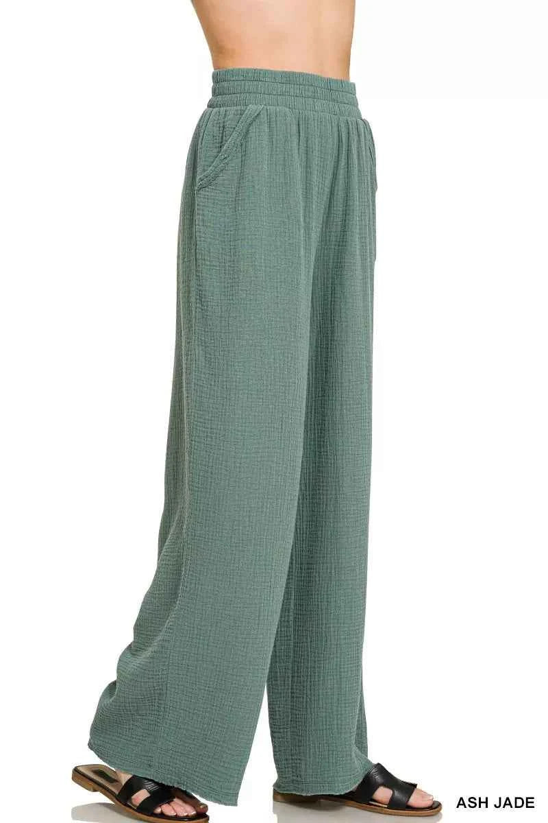 Zenana Double Gauze Lounge Pants ASH JADE 4d45b1d392aa4d718ac3527998a4af3f-Max-Origin