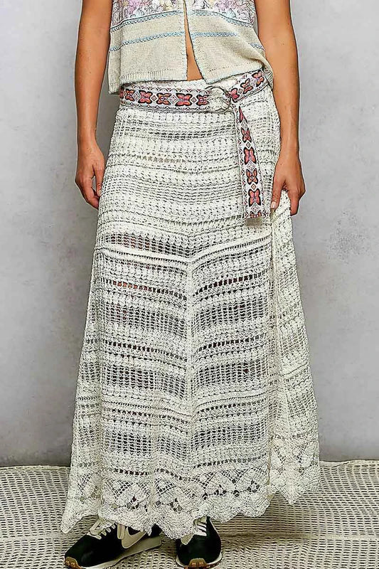 POL Boho Crochet Knit Maxi Skirt OFF WHITE One Size 4d485d6a-906c-4358-a1d4-d40fc5fc27ff-Max-Origin