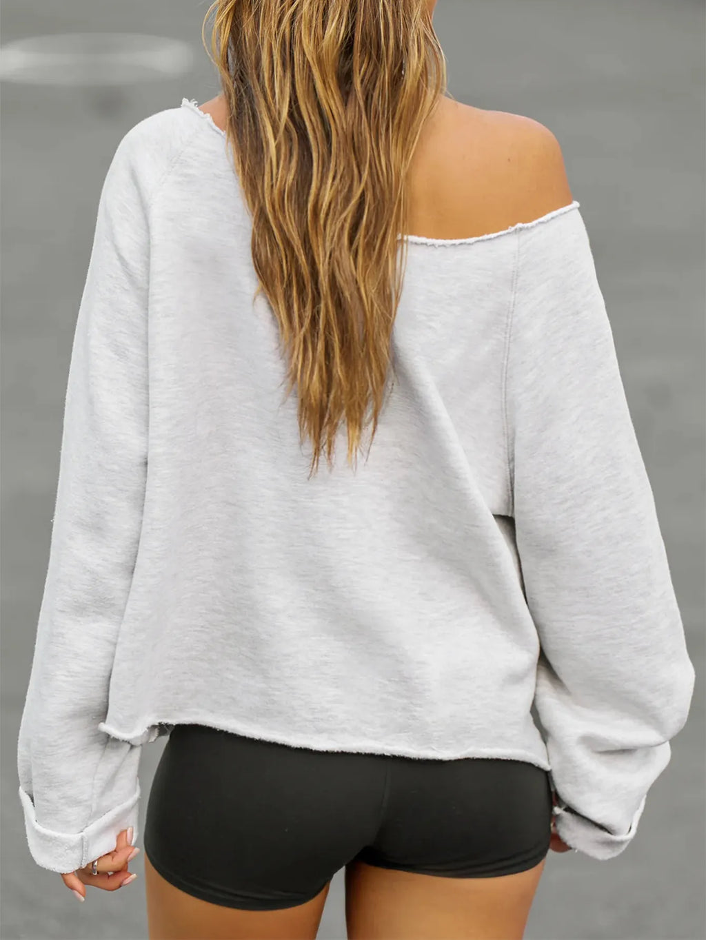 Off-Shoulder Long Sleeve Sweatshirt 4d503825f3cb4eaeb214d4f1c1869130-Max-Origin
