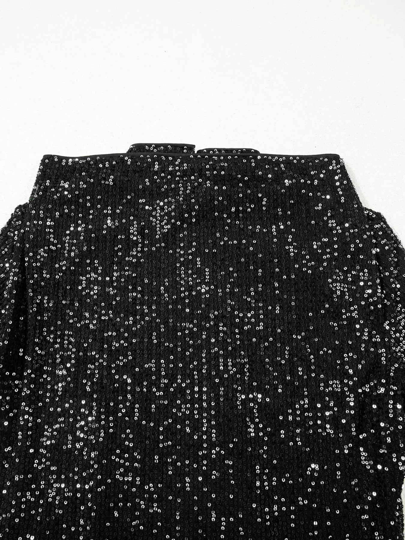 Sequin Mock Neck Drape Open Back Bell Sleeve Top 4d56fb7fd2744e9291928f433ae636e4-Max-Origin