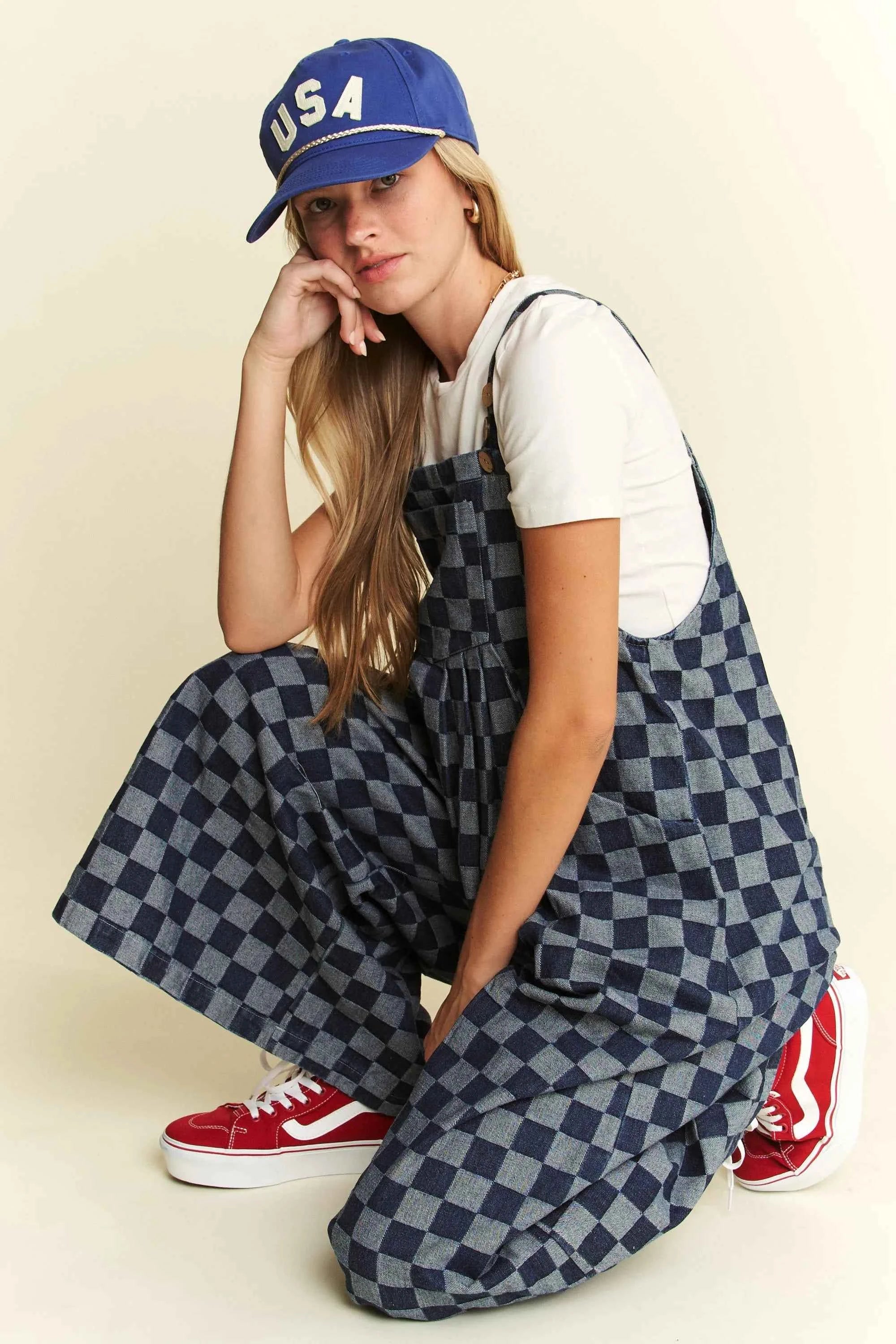 Jade By Jane Denim Checkered Jumpsuit 4d681d7dd9c846f187d63da9234aa7e8-Max-Origin