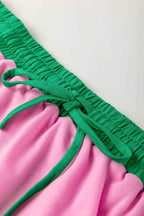 Bonbon Plus Size Contrast Trim T Shirt and Skort Two Piece Set 4d7a9f71be89cc08