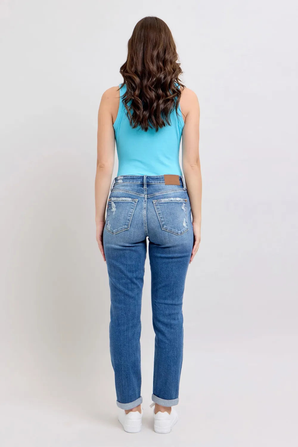 Judy Blue Full Size Button Fly Distressed Jeans with Pockets Plus Size 4d835ec4-afed-4640-b3fc-06014043e6ed-Max