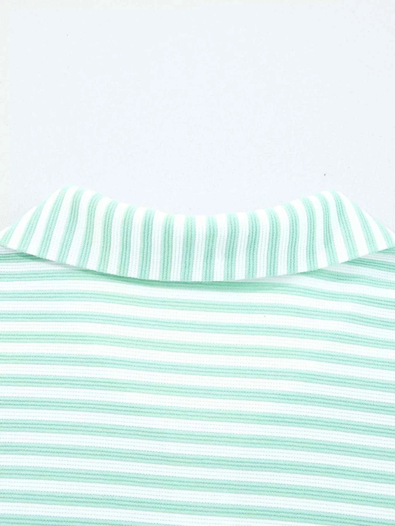 Stripe Quarter Zip Collar Long Sleeve Top 4dc24d8c51b24fd6a7796d0d0ee56e05-Max-Origin