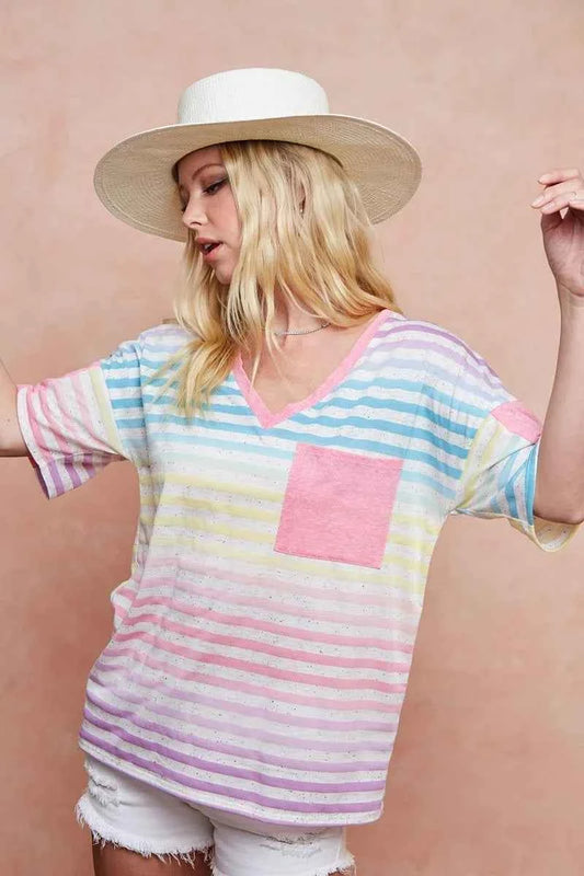 Rainbow Stripe Printed Triblend Knit Top 4ddd7c5c854d4189bb54f1638f6b5ef0-Max-Origin