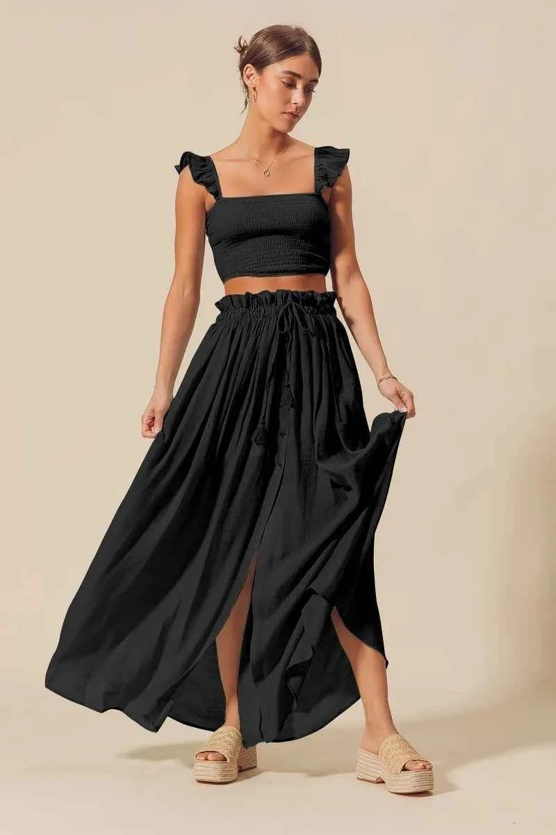 SO ME Smocked Top and Flowy Maxi Skirt Set 4ddef923d6884c04b63003759e8b3d12-Max-Origin
