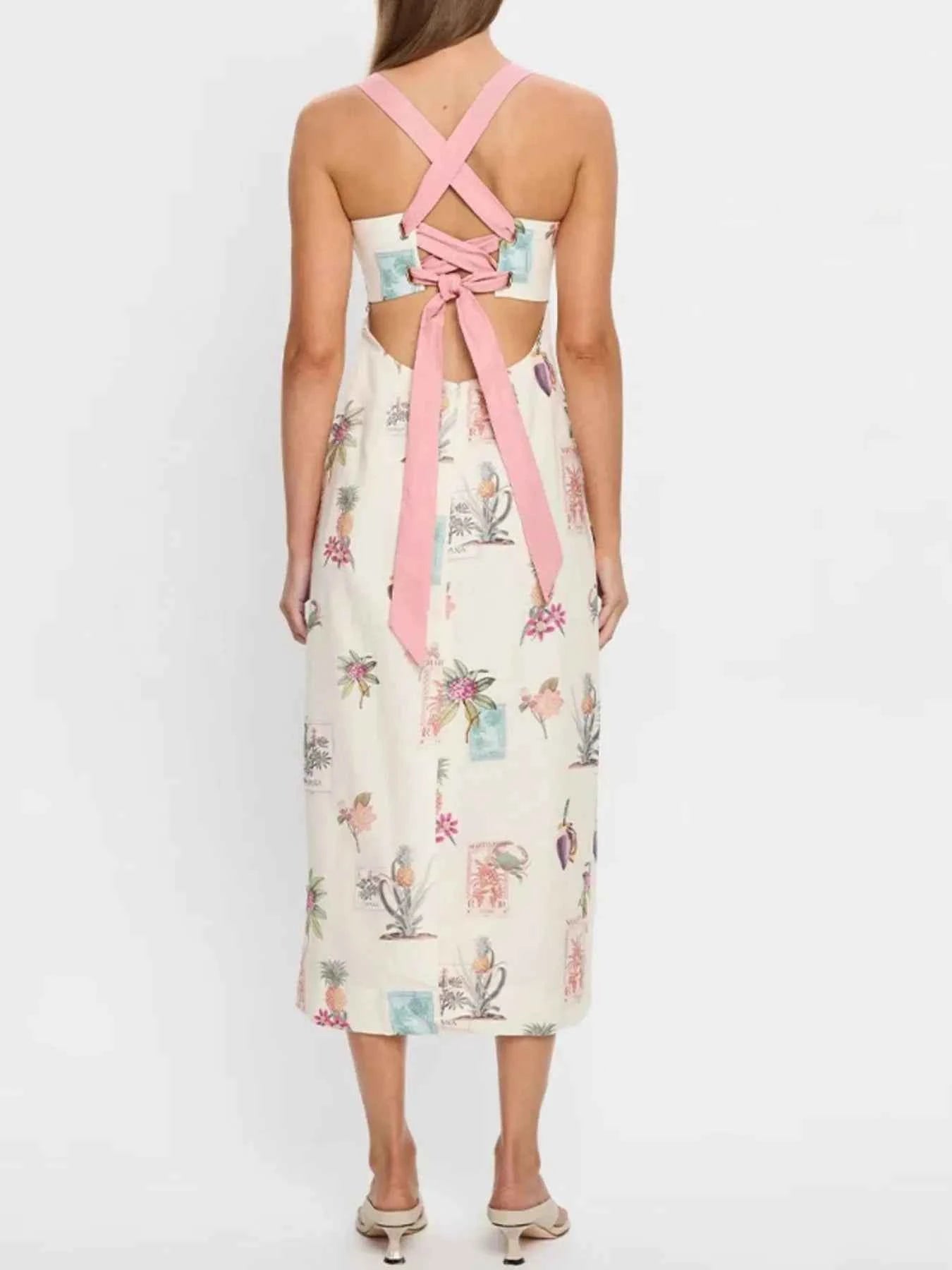 Printed Square Neck Midi Cami Dress 4df9fa13-8306-4002-a65a-1df41f7524c6-Max-Origin