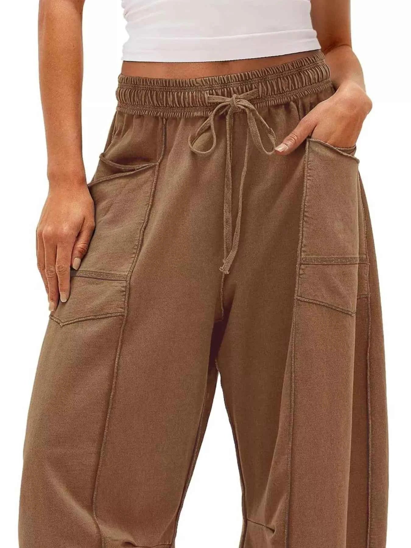 Drawstring Wide Leg Pants 4e235b43-4b22-4910-b701-2d8eeb957793-Max-Origin
