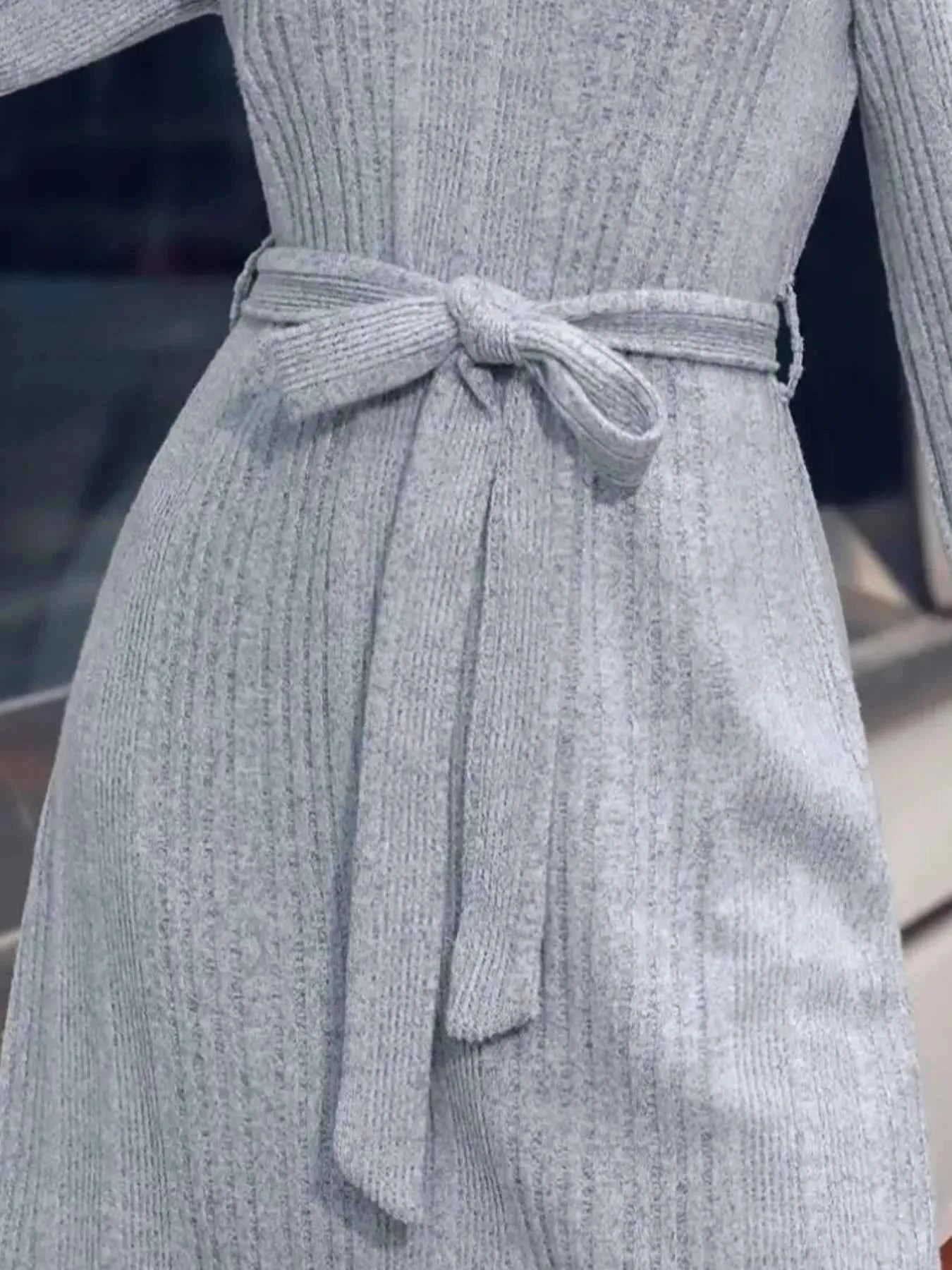 Ribbed Knit Long Sleeve Sweater Dress 4e30027f-4906-4983-a0bb-594d4475145b-Max-Origin