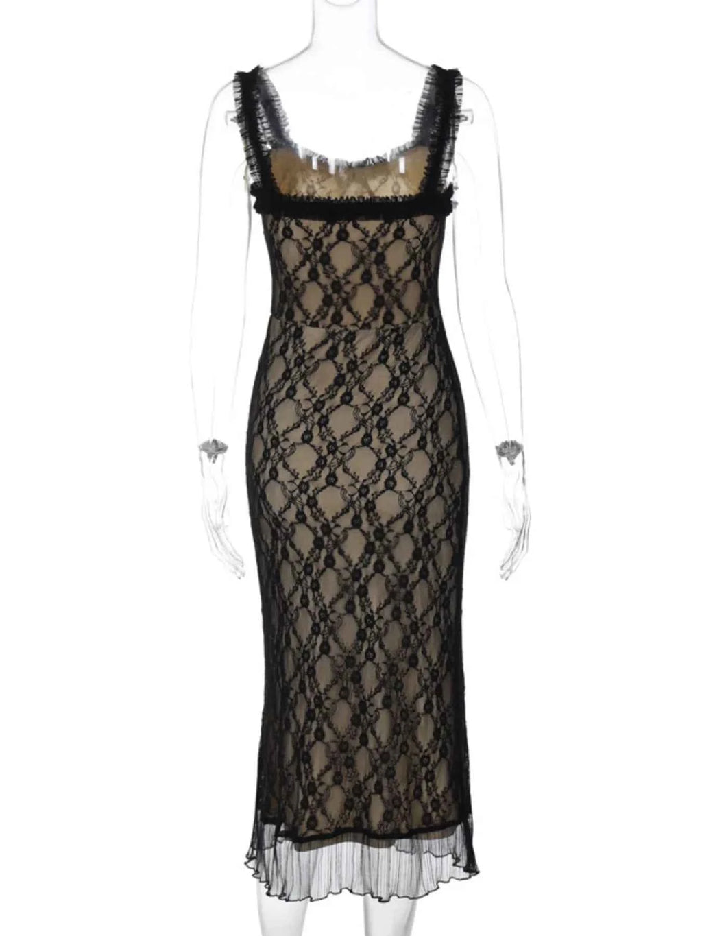 Lace V-Neck Midi Cami Dress 4e364349-cf09-4bfd-95d2-4c15e8633aa1-Max-Origin