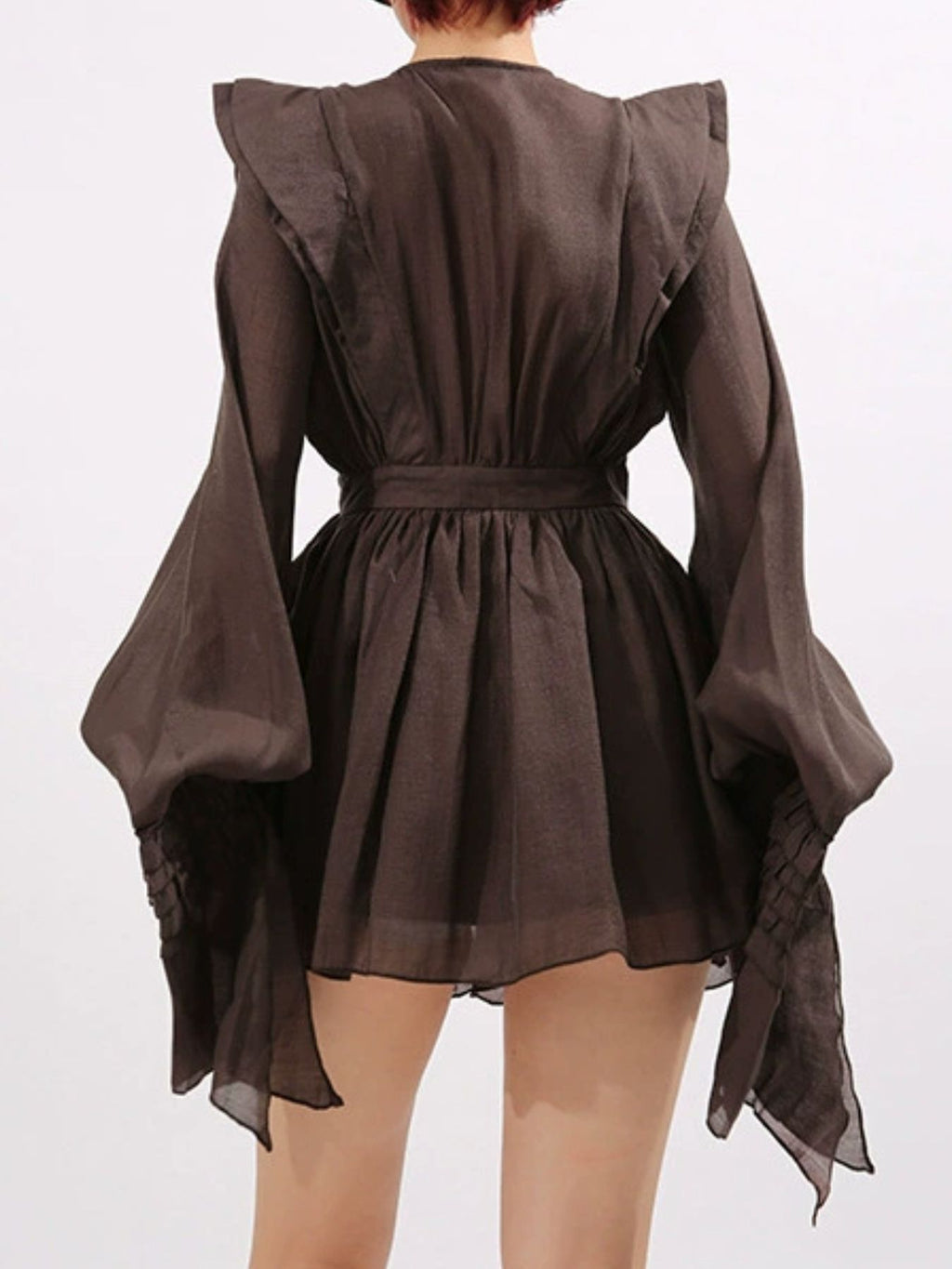 Ruffled Long Sleeve Mini Dress 4e47d963-1a41-4237-a1b8-5e3a0597beaf-Max