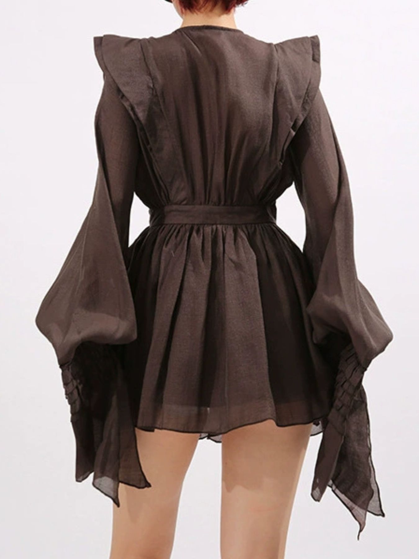 Ruffled Long Sleeve Mini Dress 4e47d963-1a41-4237-a1b8-5e3a0597beaf-Max