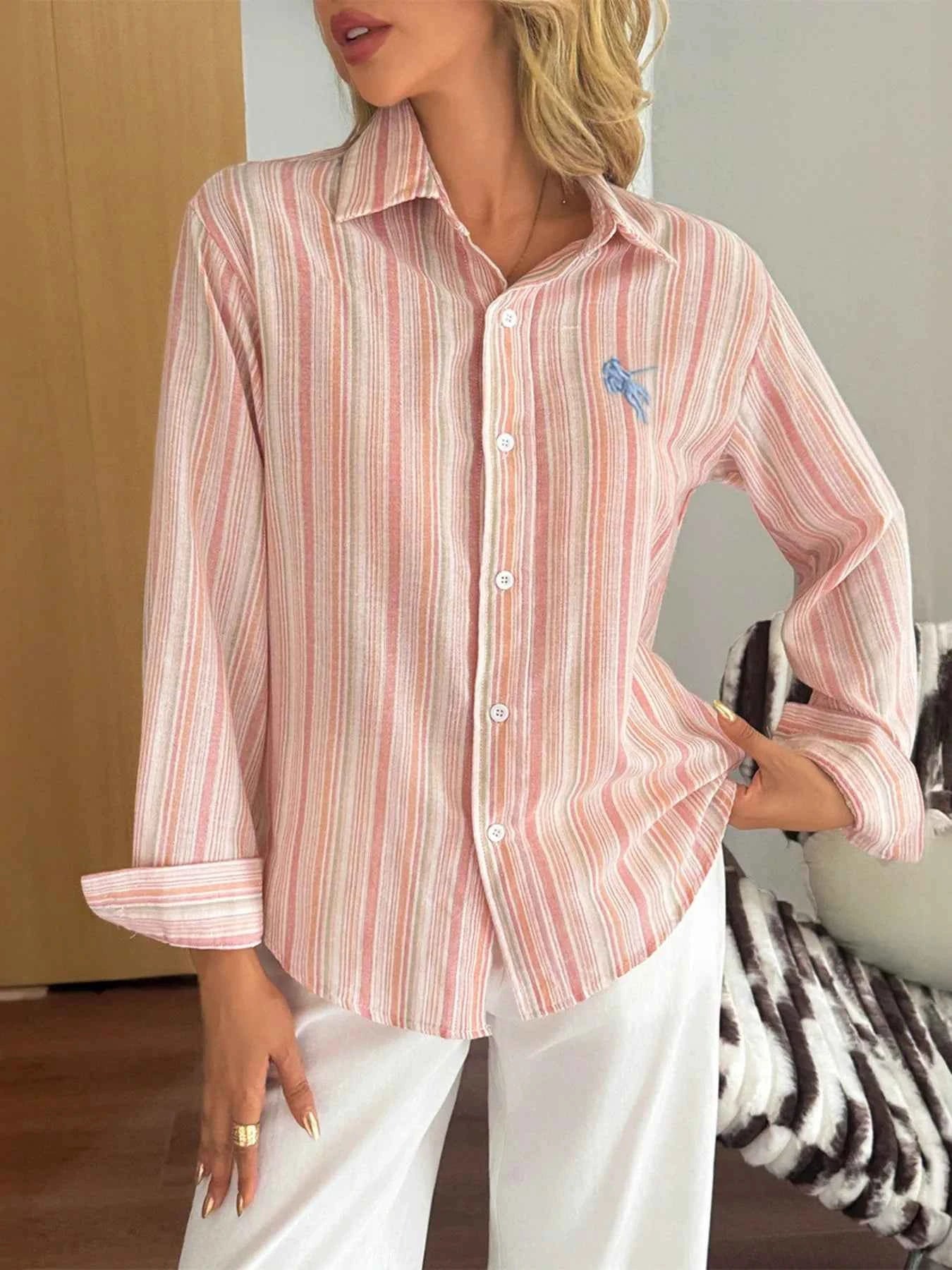 Striped Button Up Long Sleeve Shirt 4e527fe333844175b3c5ee5ceb3c73d7-Max-Origin