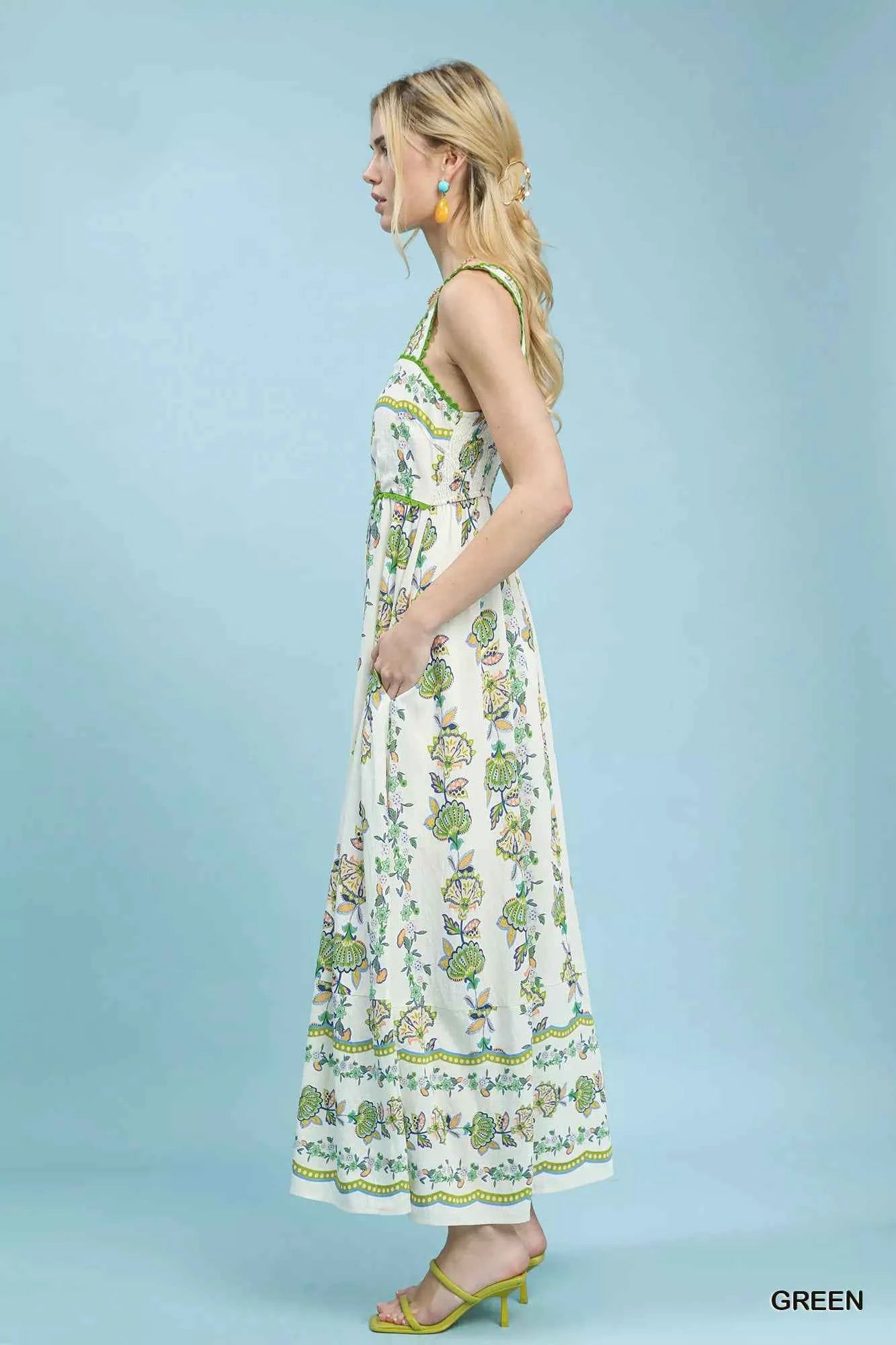 Umgee Floral Print Tiered Midi Dress 4e68e4fd-2a5d-4eb3-9df1-243d422d5937-Max-Origin