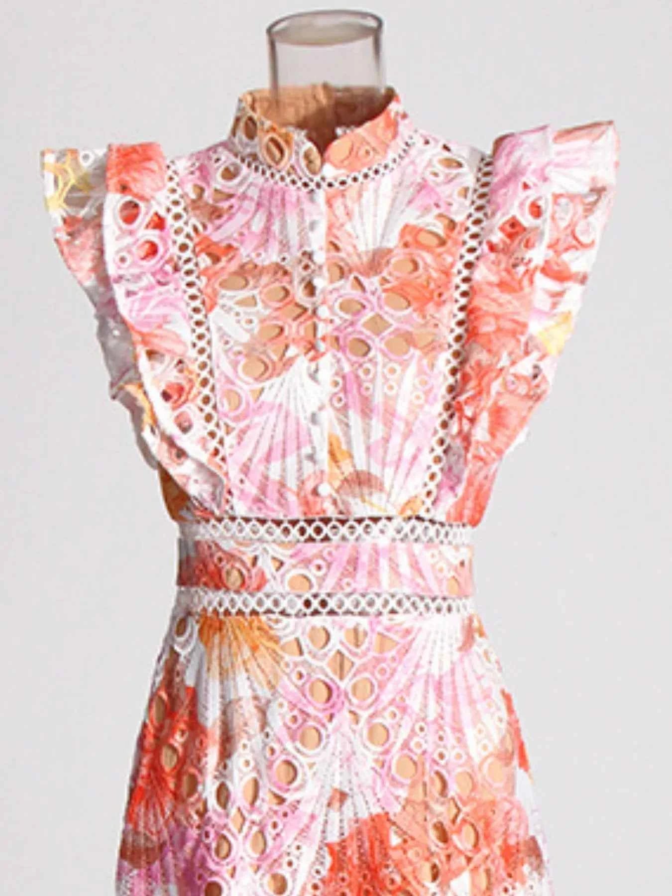 Ruffled Hollow Out Tiered Midi Dress 4e69987c-6474-494d-901e-cacc669a91be-Max-Origin