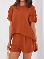 Ruffle Sleeve Top and Shorts Two-Piece Set 4e6b9e75-e64e-4c4e-9a6d-9c963ae2991b-Max-Origin
