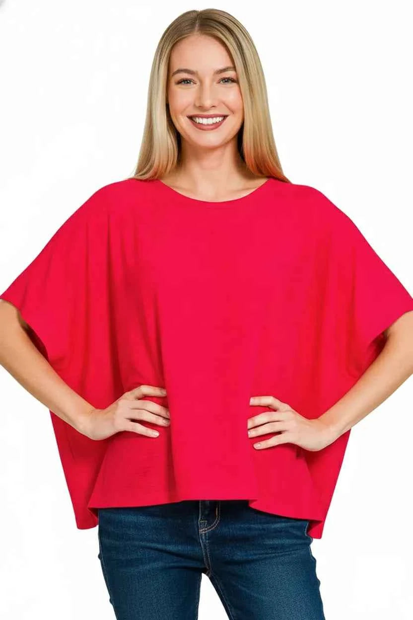 Zenana Round Neck Short Sleeve T-Shirt 4e6fdd16-42c8-4630-b691-60a26f10facc-Max-Origin