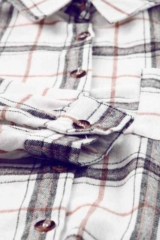 Plaid Side Slit Oversized Shacket 4e9413e0-38a1-4f4c-8e74-6ecfd978e432