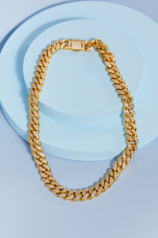 Brass Curb Chain Necklace 4e9f215335274eef80874a5d09b2a27d-Max