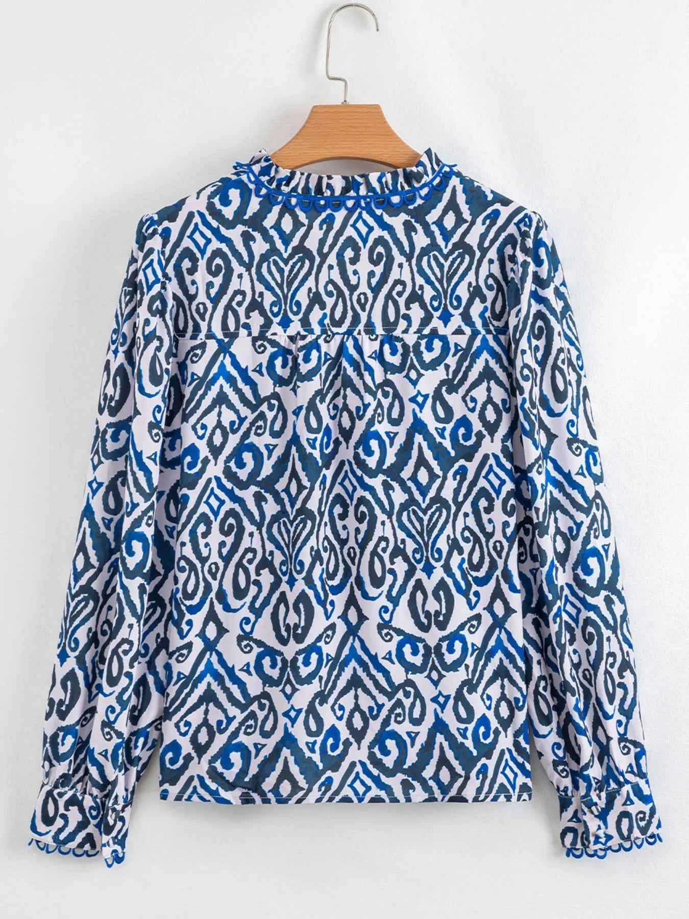 Paisley Print Long Sleeve Blouse 4ea171c1d9634cf8b16eb3661ce2bbb3-Max-Origin