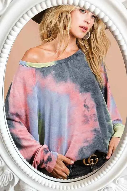 BiBi Tie Dye Terry Top With Dolman Sleeves 4ea3a15403224bd1b559b2501543ccf1-Max-Origin