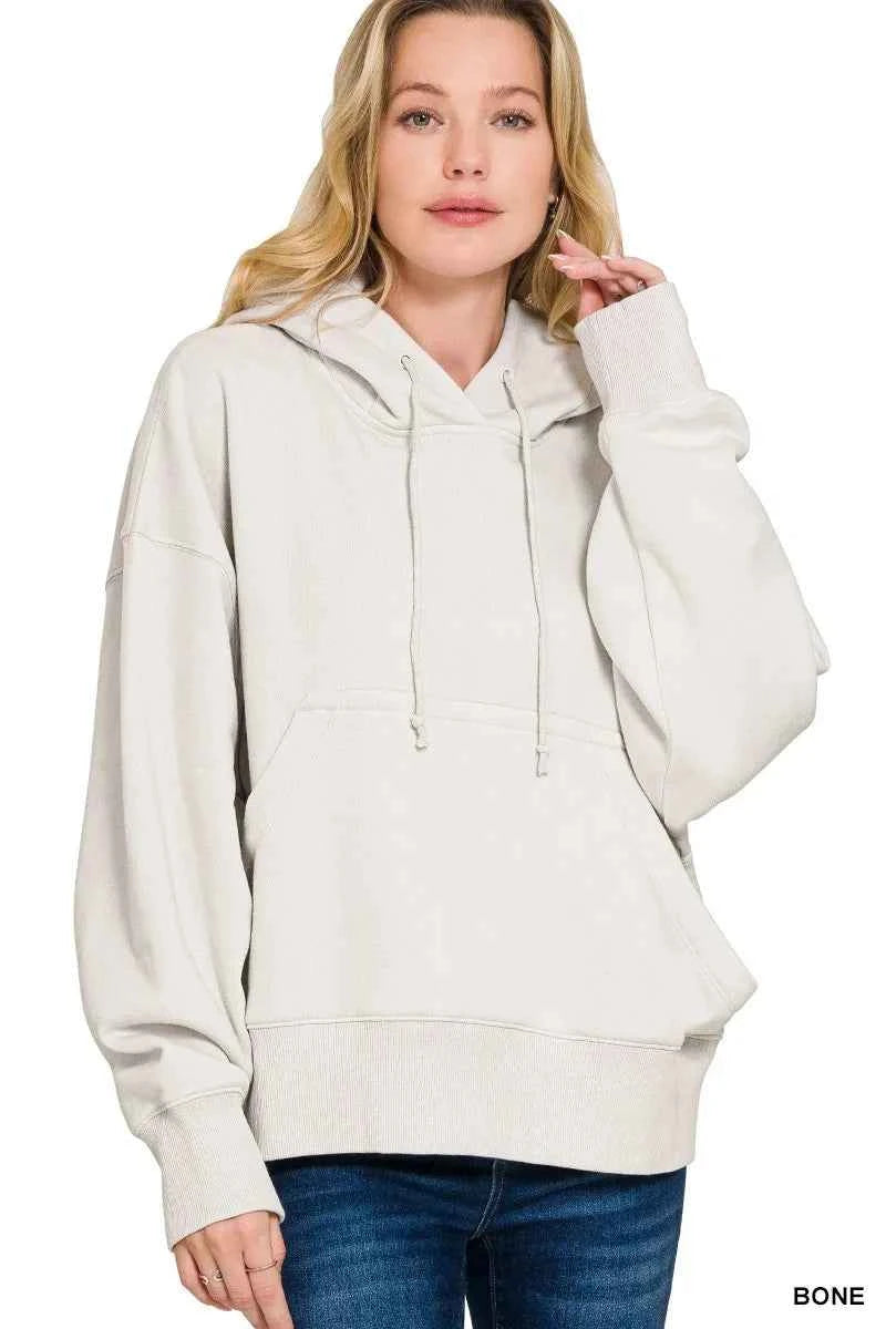 Oversized Fleece Kangaroo Pocket Hoodie BONE 4ecf9c9dfcc743088223ee6875b4e7cd-Max-Origin