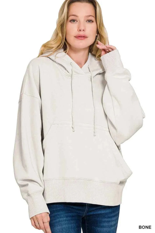 Oversized Fleece Kangaroo Pocket Hoodie BONE 4ecf9c9dfcc743088223ee6875b4e7cd-Max-Origin