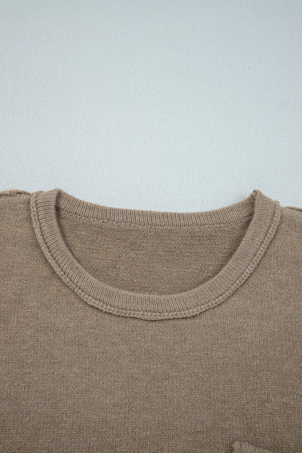 Dark Khaki Pocket Pullover Sweater 4edc517ea96dcbcd