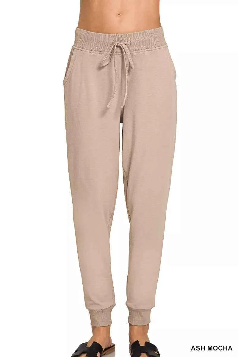 Zenana Drawstring Cotton Joggers with Pockets ASH MOCHA 4eebfe48b507498b8fd363b512288dd8-Max-Origin