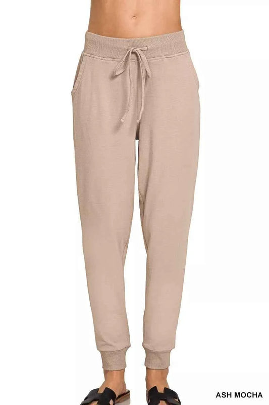 Zenana Drawstring Cotton Joggers with Pockets ASH MOCHA 4eebfe48b507498b8fd363b512288dd8-Max-Origin