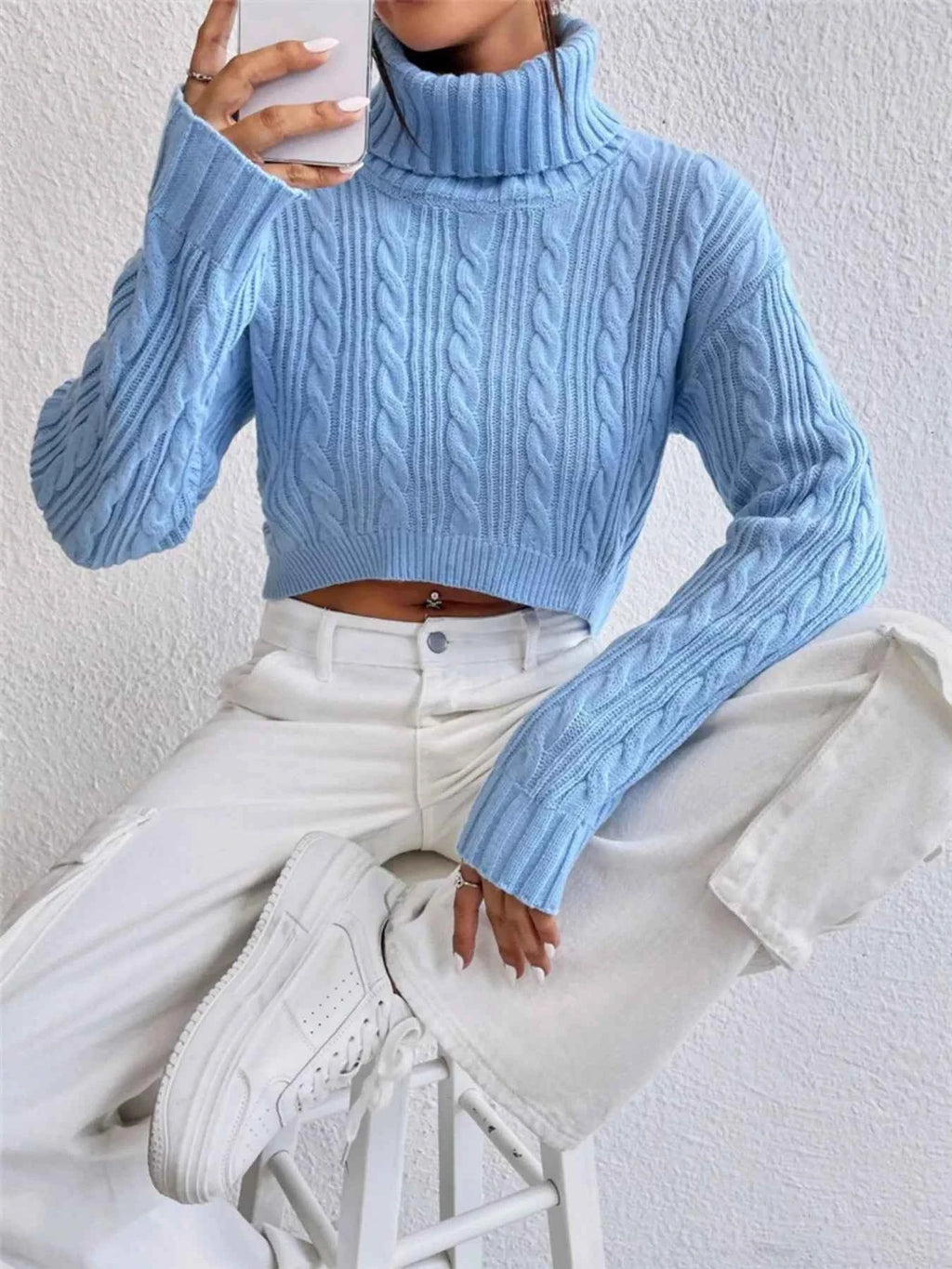 Cable-Knit Turtleneck Long Sleeve Sweater 4eef9278b4d44883a9f50bf11d7ab7bc-Max-Origin